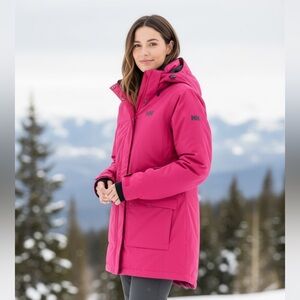 Helly Hansen Women's Vibrant Pink Ski Jacket, Casual , Sport Style - Size M